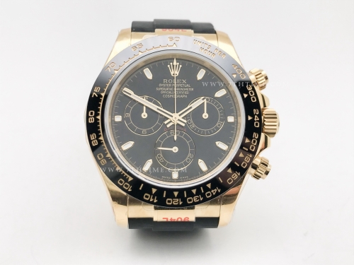 Daytona 116518 Wt YG/RU Blk/Stk QF V11 SH4130