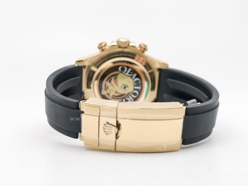 Daytona 116518 Wt YG/RU Blk/Stk QF V11 SH4130