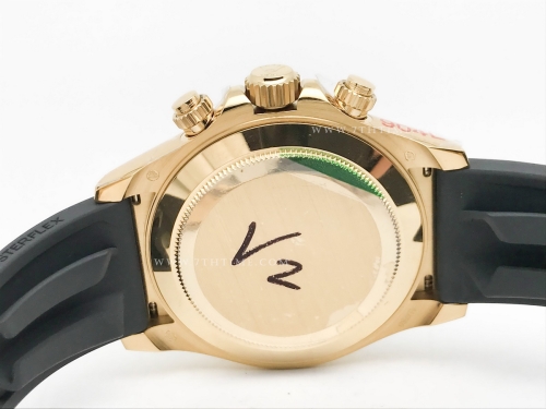 Daytona 116518 904L YG/RU Blk/Stk QF V3 SH4130