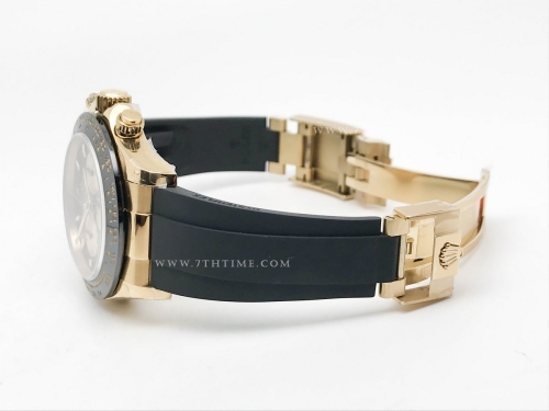 Daytona 116518 904L YG/RU Blk/Stk QF V3 SH4130