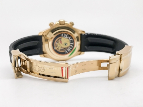 Daytona 116518 Wt YG/RU Blk/Diam QF V11 SH4130