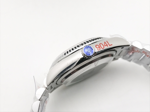 DayDate 36mm Wt 904L Flt SS/SS Silv/Stk QF VR3255