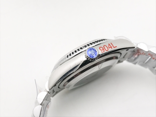 DayDate 36mm Wt 904L Flt SS/SS Silv/Dia QF VR3255