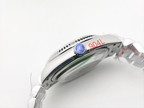 DayDate 36mm Wt 904L Flt SS/SS Blue/Dia QF VR3255