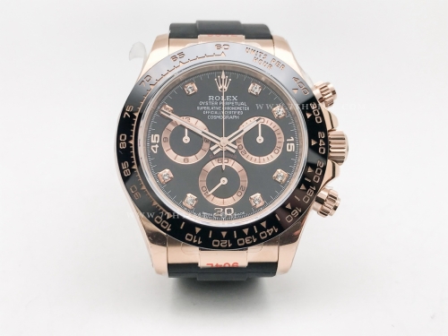 Daytona 116515 Wt RG/RU Blk/Diam QF V11 SH4130