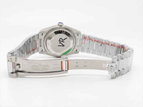 DayDate 36mm Wt 904L Flt SS/SS Grey/Dia QF VR3255