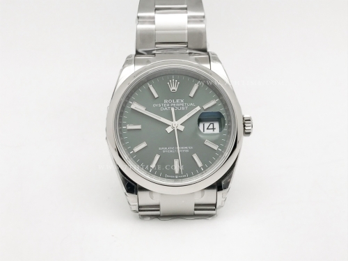 DJ 36mm Oys Smt 904L SS/SS Green/Stk VSF VS3235