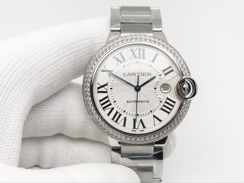 Ballon Bleu Mens 42mm D-Dia SS/SS Wht CHF A2824 Mod