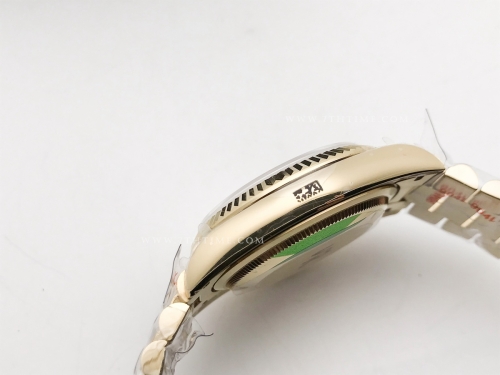 DayDate 36mm Wt 904L Flt YG/YG Grey/Rm QF VR3255