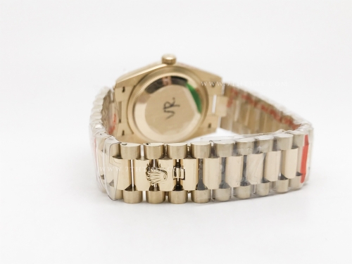 DayDate 36mm Wt 904L Flt YG/YG Gold/Rm QF VR3255