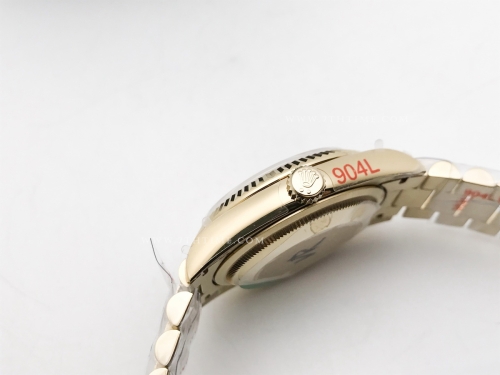 DayDate 36mm Wt 904L Flt YG/YG Gold/Bag QF VR3255