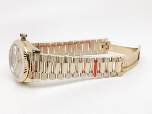 DayDate 36mm Wt 904L Flt YG/YG Gold/Dia QF VR3255
