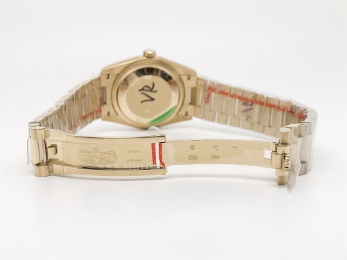 DayDate 36mm Wt 904L Flt YG/YG Gold/Dia QF VR3255