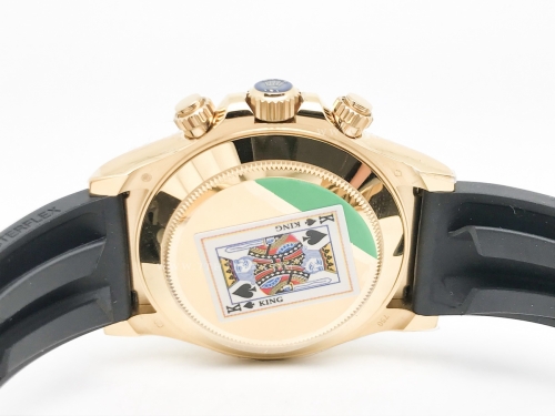 Daytona 116518 904L YG/RU Gold/Stk King SH4130