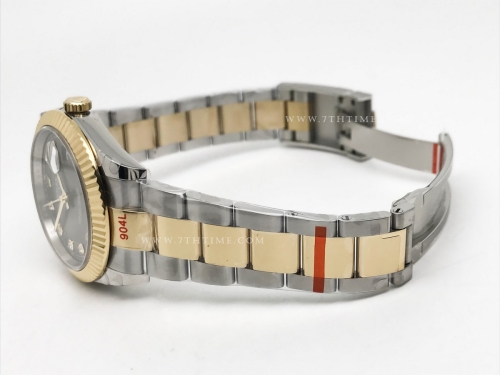 DJ2 41mm Oys Flt 904L YG/SS Grey/Dia GMF V2 VR3235