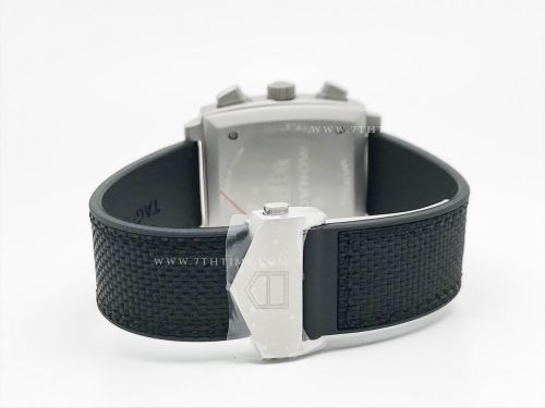 Tag Monaco Chronograph Black TI/RU Blk/Blue A8F VK63A