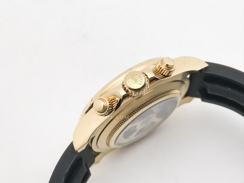 Daytona 126518 CER YG/RU Wht/Stk GDF A3836