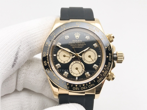 Daytona 126518 CER YG/RU Blk/Gold/Dia GDF A3836