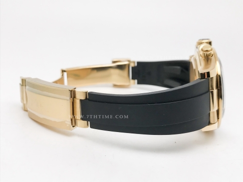 Daytona 126518LN CER YG/RU Wht/Stk RCF A4131