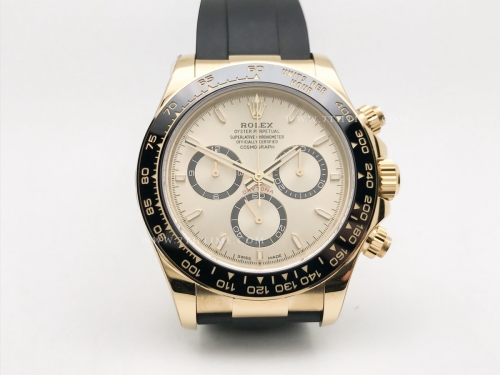 Daytona 126518LN CER YG/RU Gold/Stk RCF A4131