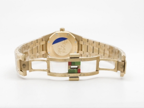 Royal Oak Ladies 67651BA Dia YG/YG Wht/Stk ZF Sw Qtz