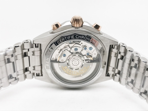 Chronomat B01 V2 RG/SS Silver/Stk TF Asia 7750