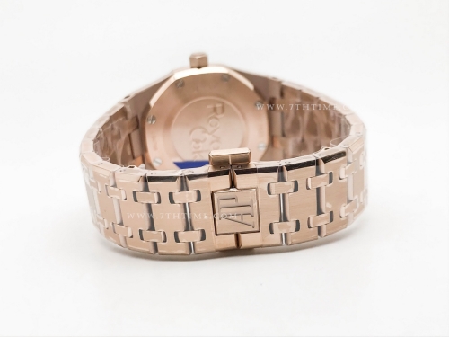 Royal Oak Ladies 67650OR RG/RG Brn/Stk ZF Sw Qtz