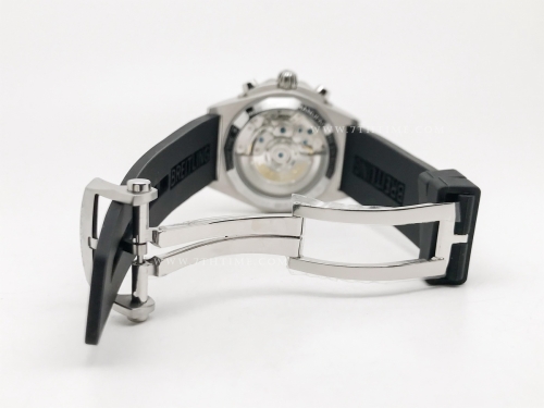 Chronomat B01 V2 SS/RU Blk/Silv/Stk TF Asia 7750