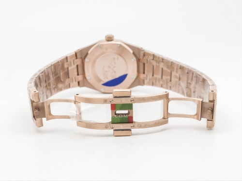 Royal Oak Ladies 67651OR Dia RG/RG Wht/Stk ZF Sw Qtz