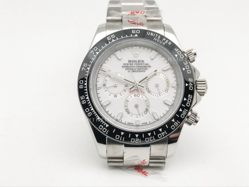 Daytona 126509 CER SS/SS Wht/Stk GDF A3836