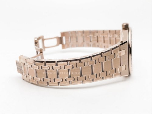 Royal Oak Ladies 67651OR Dia RG/RG Brn/Stk ZF Sw Qtz