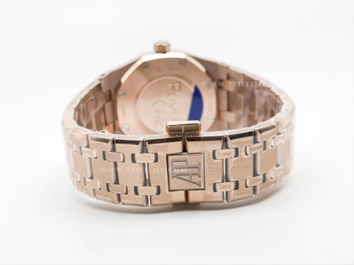 Royal Oak Ladies 67651OR Dia RG/RG Brn/Stk ZF Sw Qtz