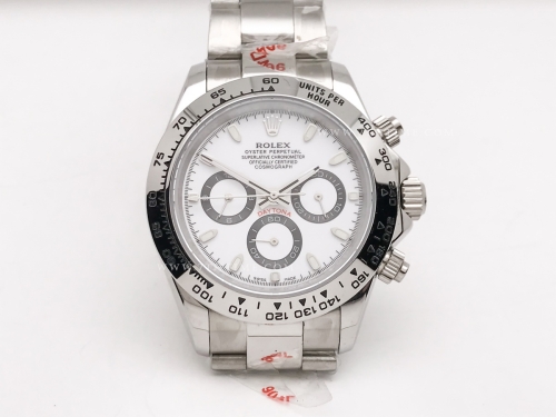 Daytona 116509 SS/SS Wht/R-Blk/Stk GDF A3836