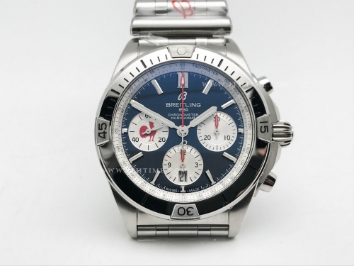 Chronomat B01 France SS/SS Blue/Stk BLS Asia 7750
