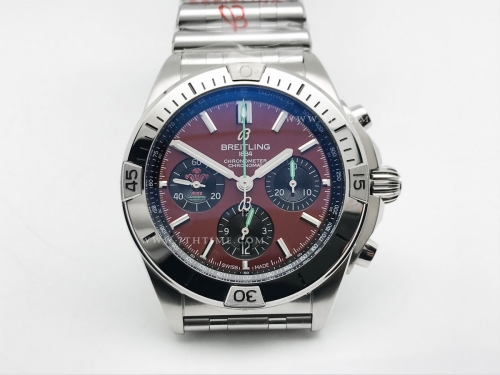 Chronomat B01 Wales SS/SS Red/Stk BLS Asia 7750