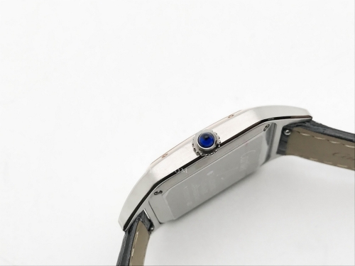 Santos De Cartier 32mm Mens RG/SS/LE Wht OKF Sw Qtz