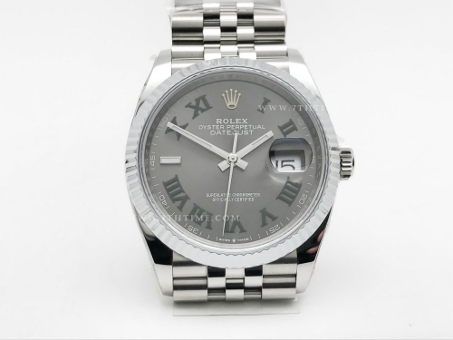 DJ 36mm Jub Flt 904L SS/SS Gry/Rm AR+ VR3235