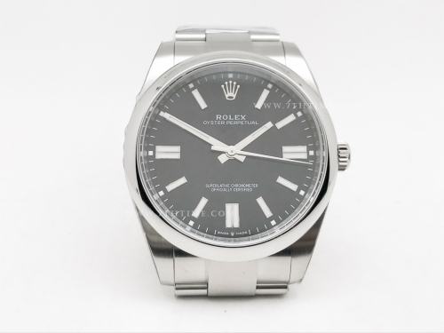 Oyster Pert. 41mm 124300 SS/SS Black EWE A3230