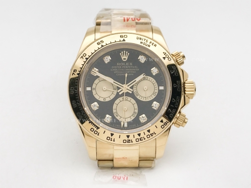 Daytona 126528 DIS YG/YG Blk/Gold/Dia GDF A3836