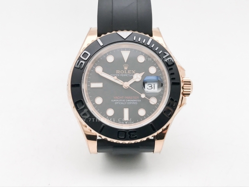 YachtMaster 126655 40mm 316F RG/RU Blk EWE A3235