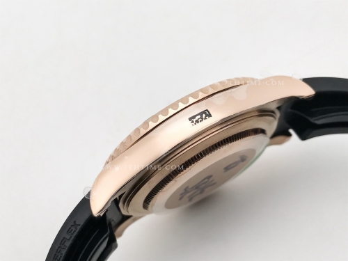 YachtMaster 126655 40mm RG/RU Blk BPF VR3135