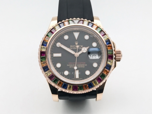 YachtMaster 116655 40mm DIA RG/RU Blk BPF VR3135