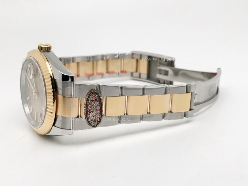 DJ2 41mm Oys Flt 904L YG/SS Gold-P/Stk Clean VR3235