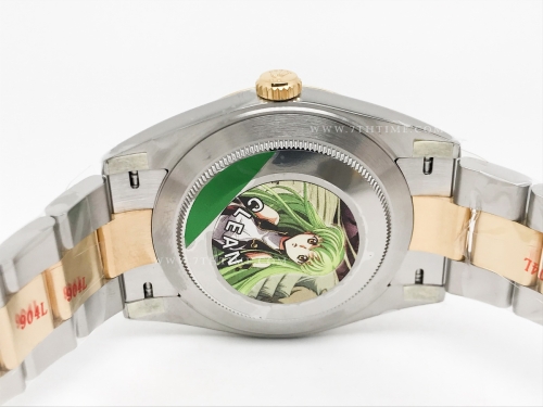 DJ2 41mm Oys Flt 904L YG/SS Gold-P/Stk Clean VR3235