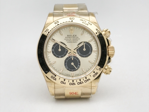 Daytona 126508 YG/YG Gold/Blk/Stk 904L GMF GM4131