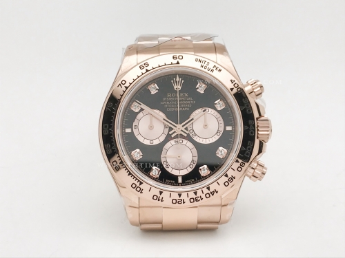 Daytona 126505 RG/RG Blk/Gold/Dia 904L GMF GM4131