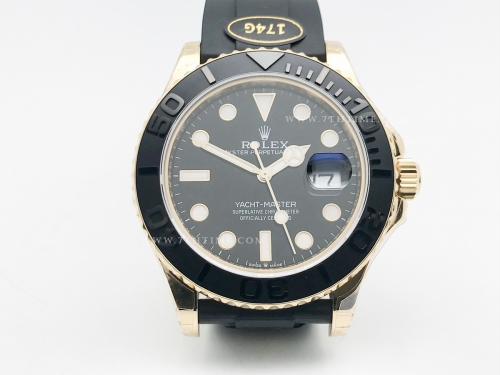 YachtMaster 226658 42mm Wt YG/RU Blk KF VR3235