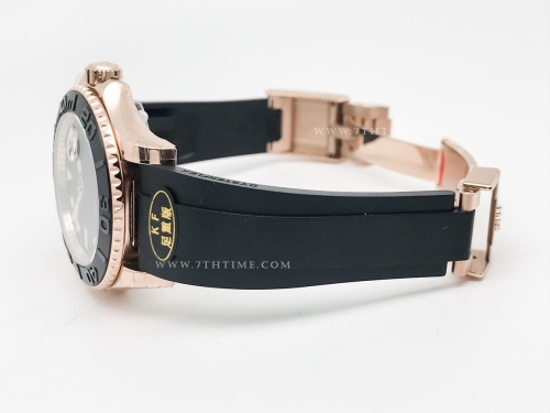 YachtMaster 126655 40mm Wt RG/RU Blk KF VR3235