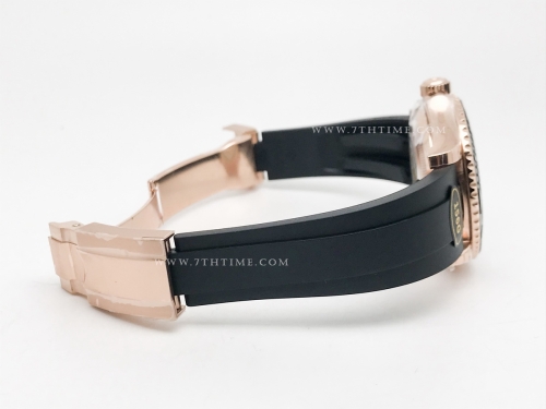 YachtMaster 126655 40mm Wt RG/RU Blk KF VR3235