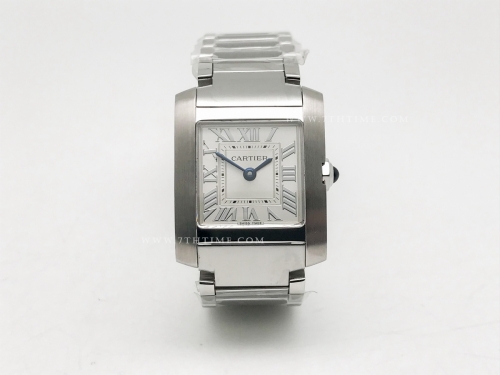Ladies Cartier Tank Francaise Sml SS/SS Sil KRF Sw Qtz